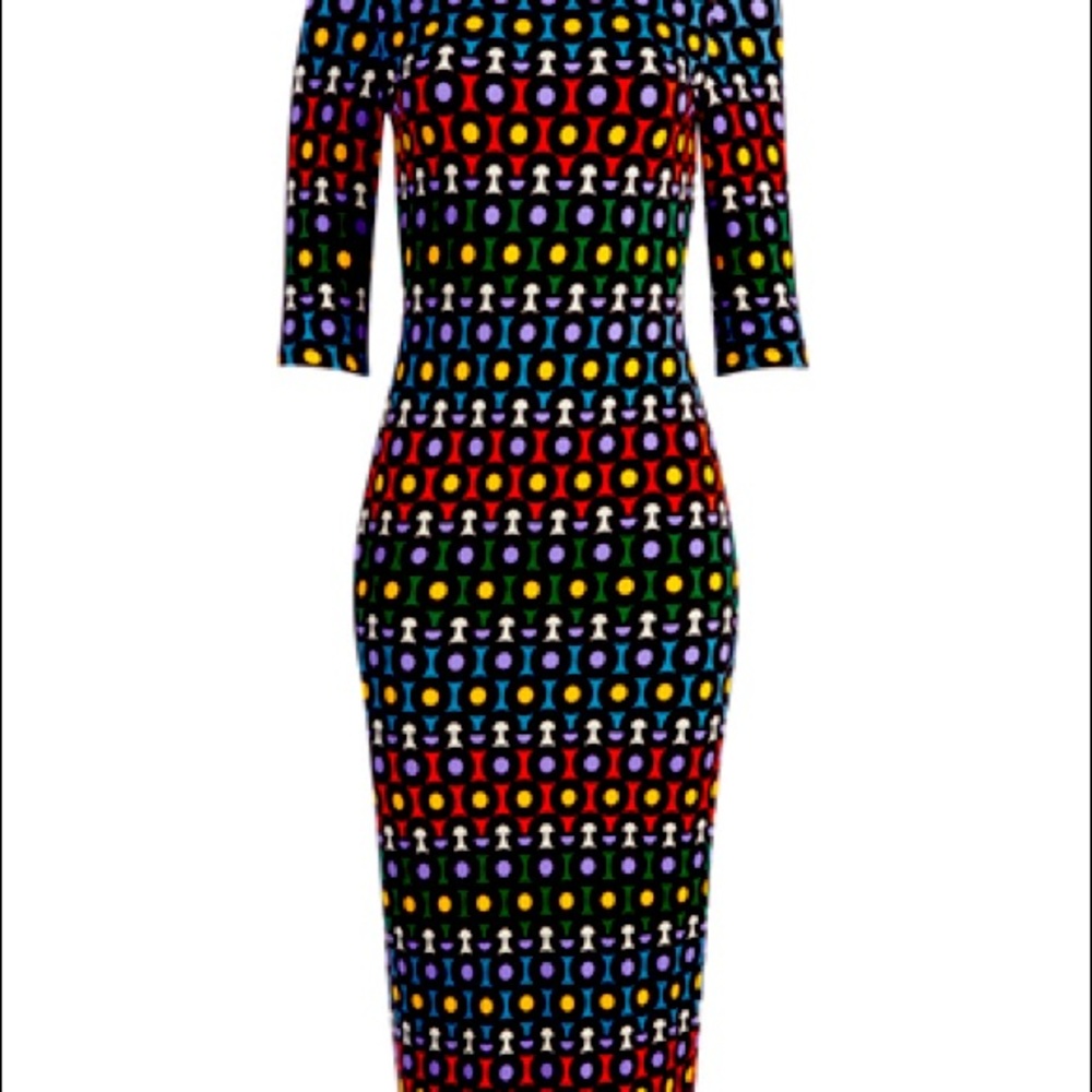 Alice and Olivia Delora polka dot dress